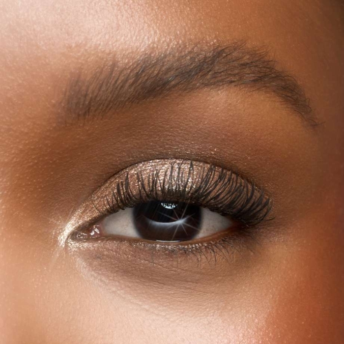 Close up of lash extensions treatment results