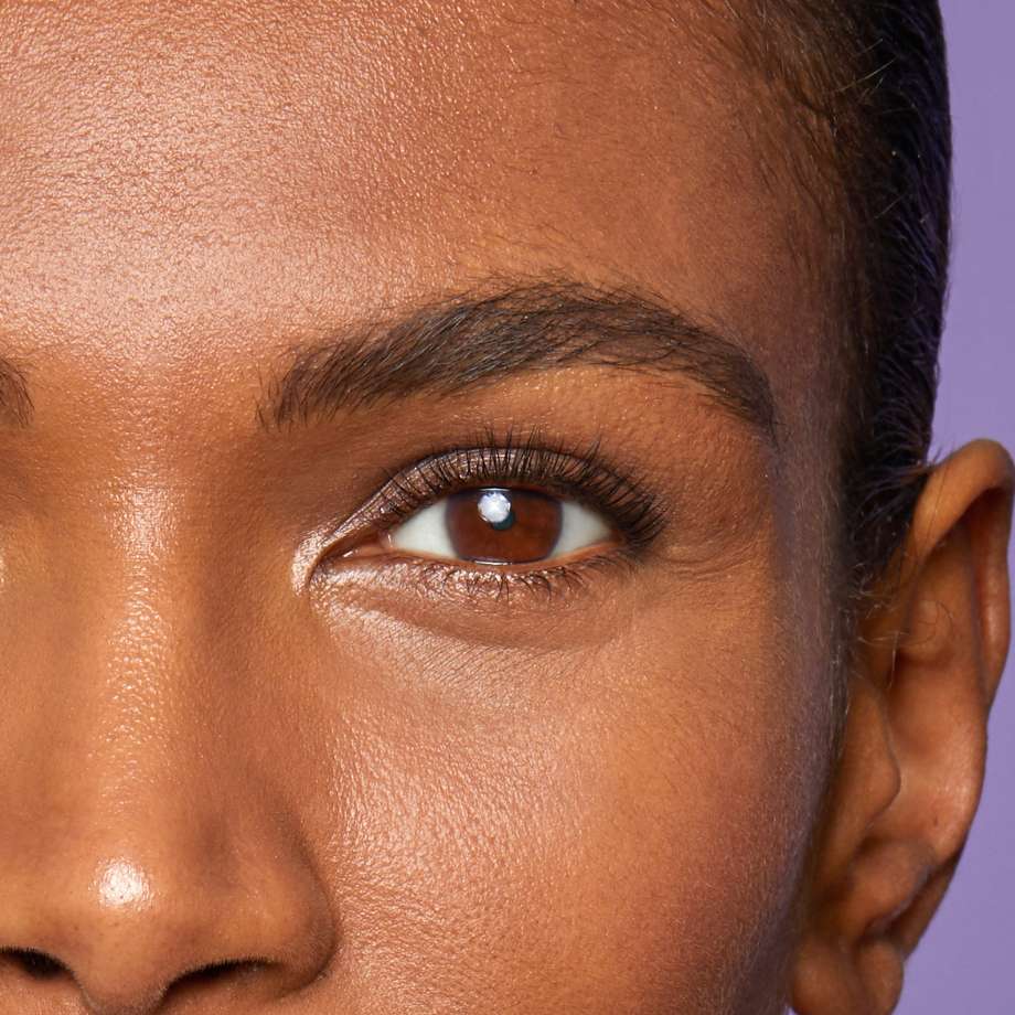 Close up of LVL lash lift
