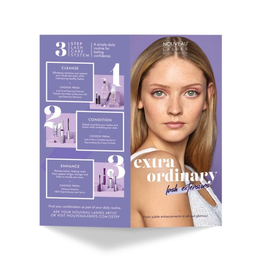 Nouveau Lashes Extend leaflet