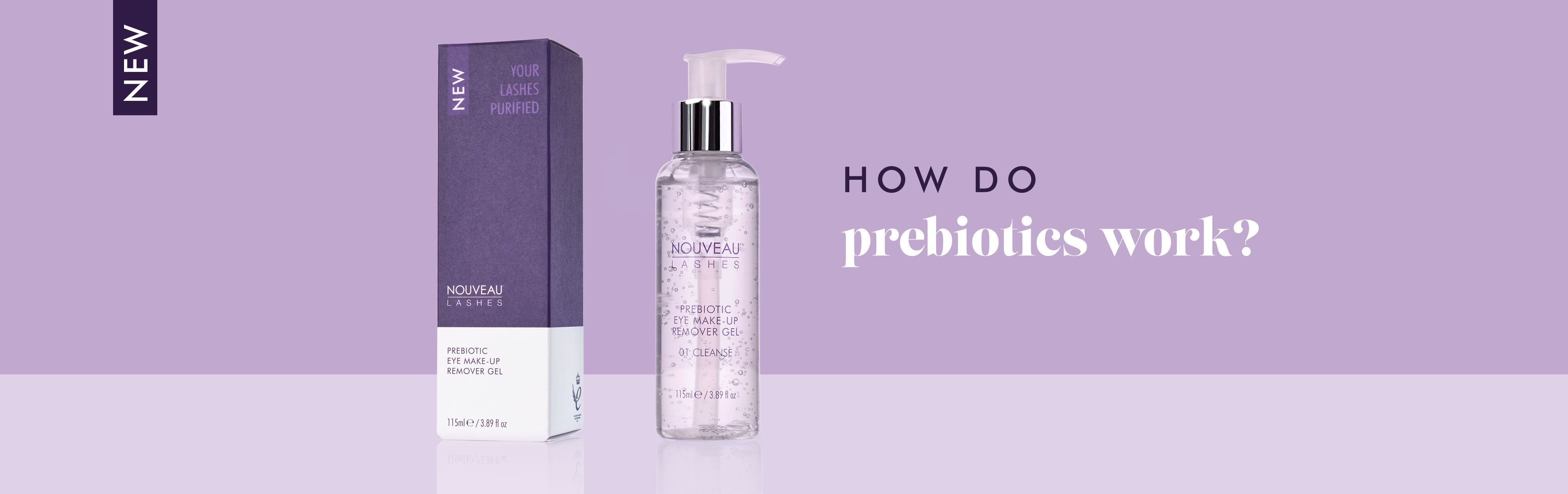 Lash Cleansing with new oil-free Prebiotic Eye Make-up Remover
