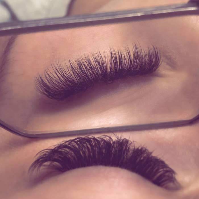 SVS Volume Lash Extensions Before and After
